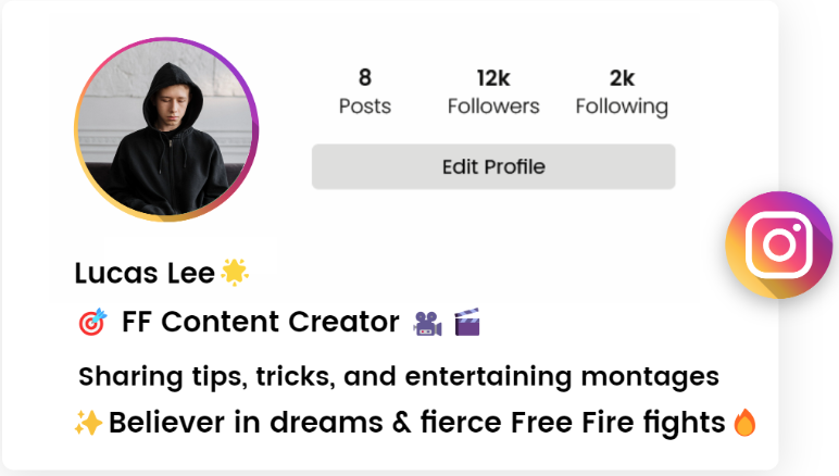 Free Fire Instagram Bio Ideas